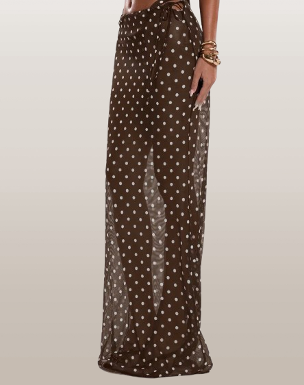 Brown Polka Dot Skirt