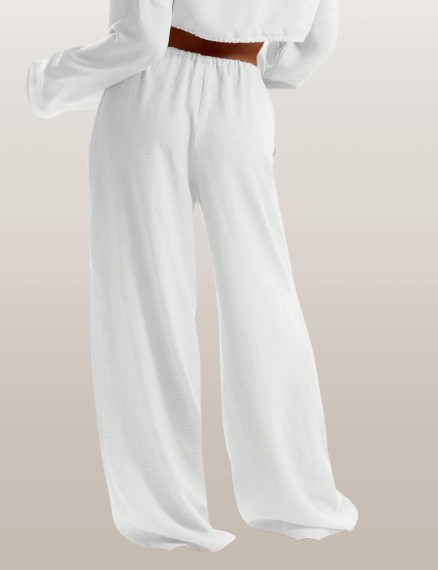 White Loose Fit Pants