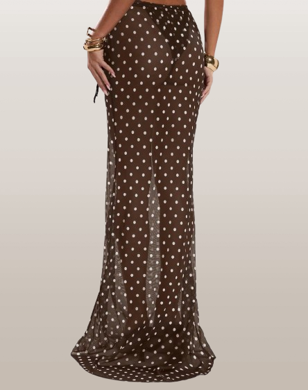 Brown Polka Dot Skirt