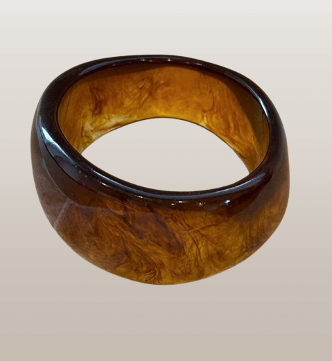 Marbled Resin Bangle Set