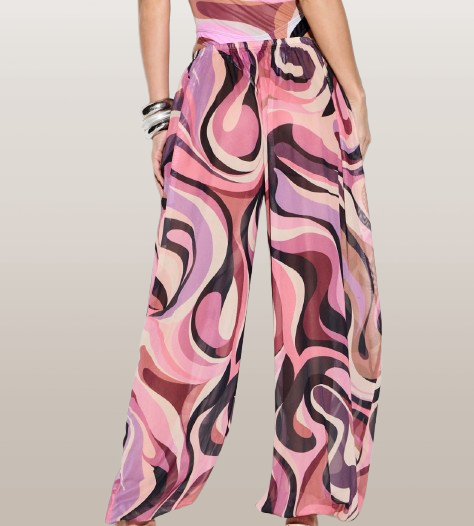 Pink Wave Genie Pants