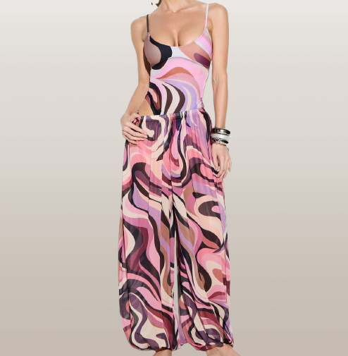 Pink Wave Genie Pants