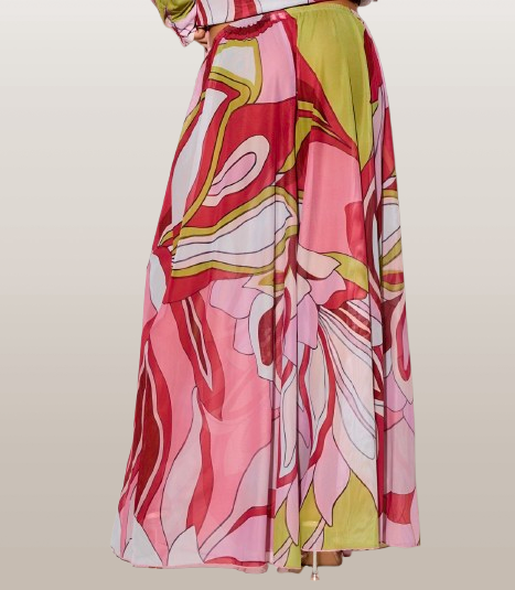 Floral Maxi Cover-Up Pants