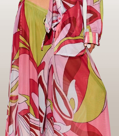 Floral Maxi Cover-Up Pants